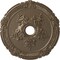 Ekena Millwork Attica with Rose Ceiling Medallion (Canopies up to 4 1/2"), 26"OD x 3 3/4"ID x 1 1/2"P, Warm Silver CM26ATWSS - alternate 1